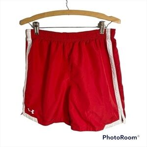Under Armour Youth Medium Red Shorts Boys Kids Athletic